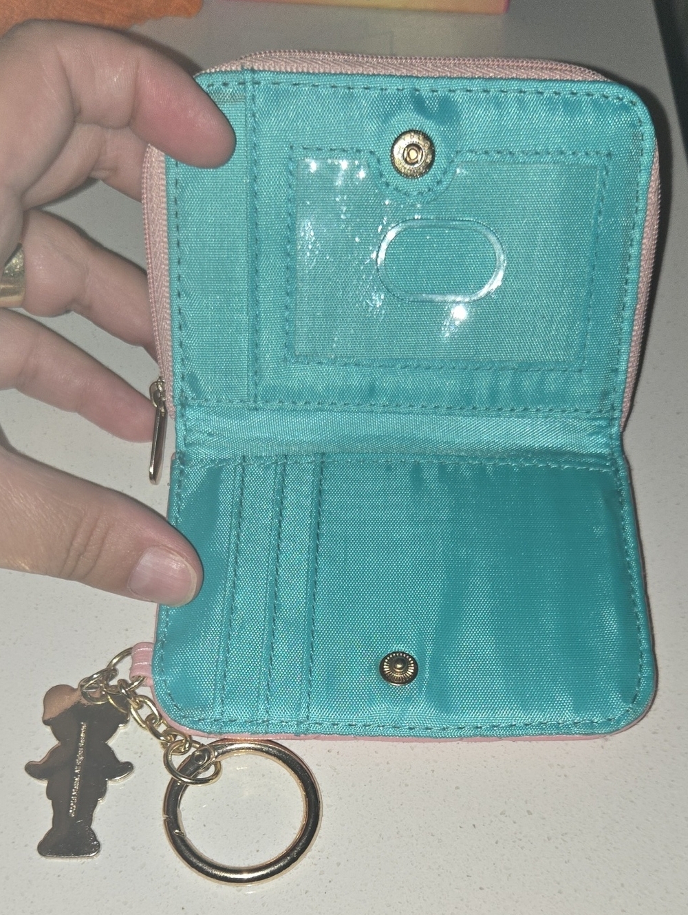 Hot Topic Polly Pocket Heart Purse & Wallet Matching Set Quilted Crossbody AS IS - Picture 4 of 16